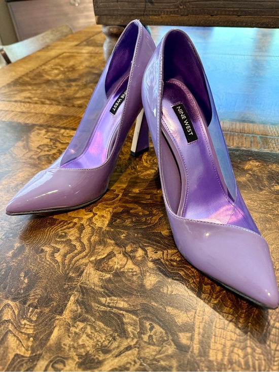 Nine West Shoes - Nine West Lilac Patent Pointed-Toe Pumps - 7